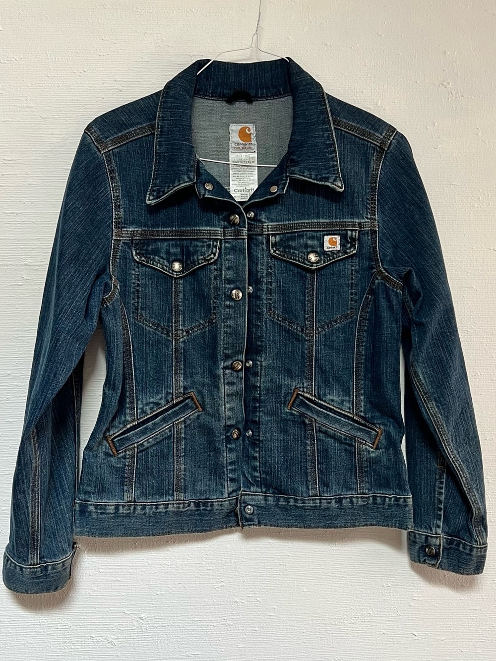 Carhartt Women’s Indigo Blue Denim Trucker Jacket